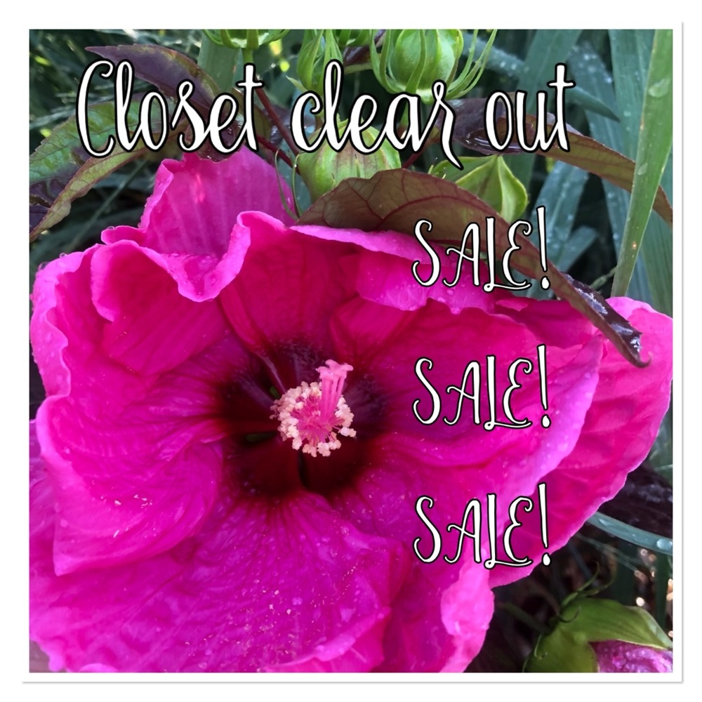 Closet Clear Out Sale, please feel free to make an offer on any listing!